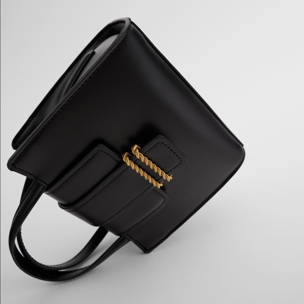 ZARA FLAP CITY BAG - Picture 9 of 12